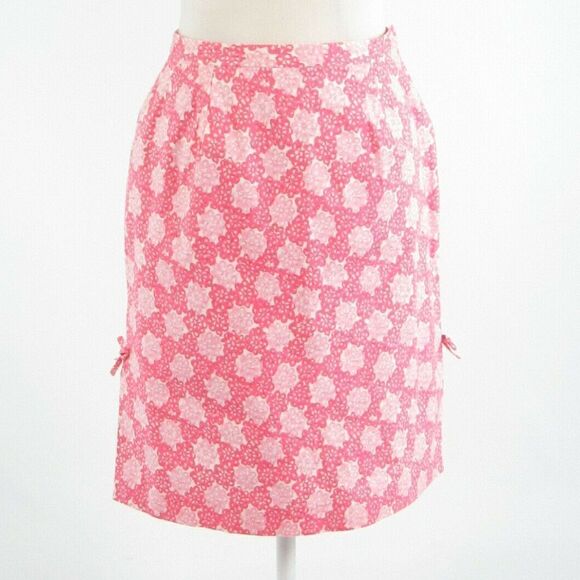 Tibi pink geometric A-line skirt 10 - Picture 1 of 8